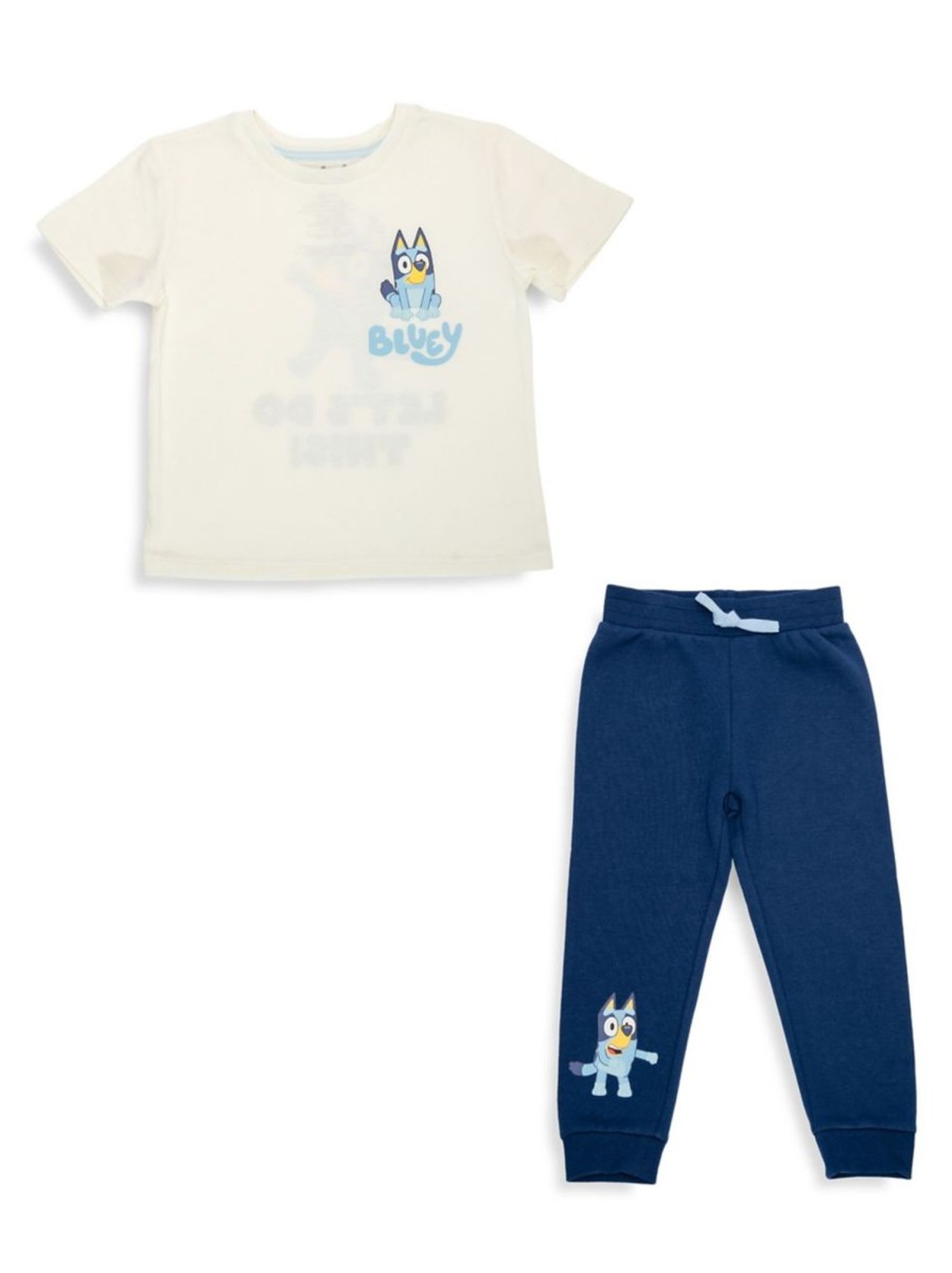 Kids & Baby Bluey | Little Boy'S 2-Piece Lets Do This T-Shirt & Joggers Set