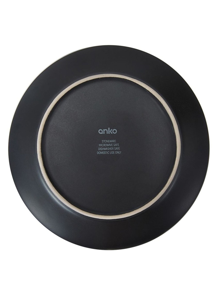 Home Living Anko Dinnerware | Matte Black Side Plate