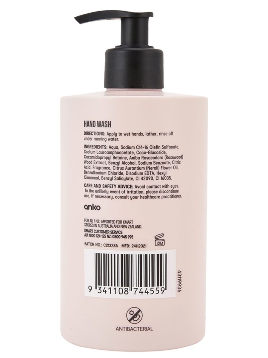 Wellness Anko | Neroli And Rosewood Soothing And Refreshing Hand Wash