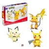 Toys Mega Construx Building Blocks & Sets | Pokemon Build And Show Pikachu Evolution Trio