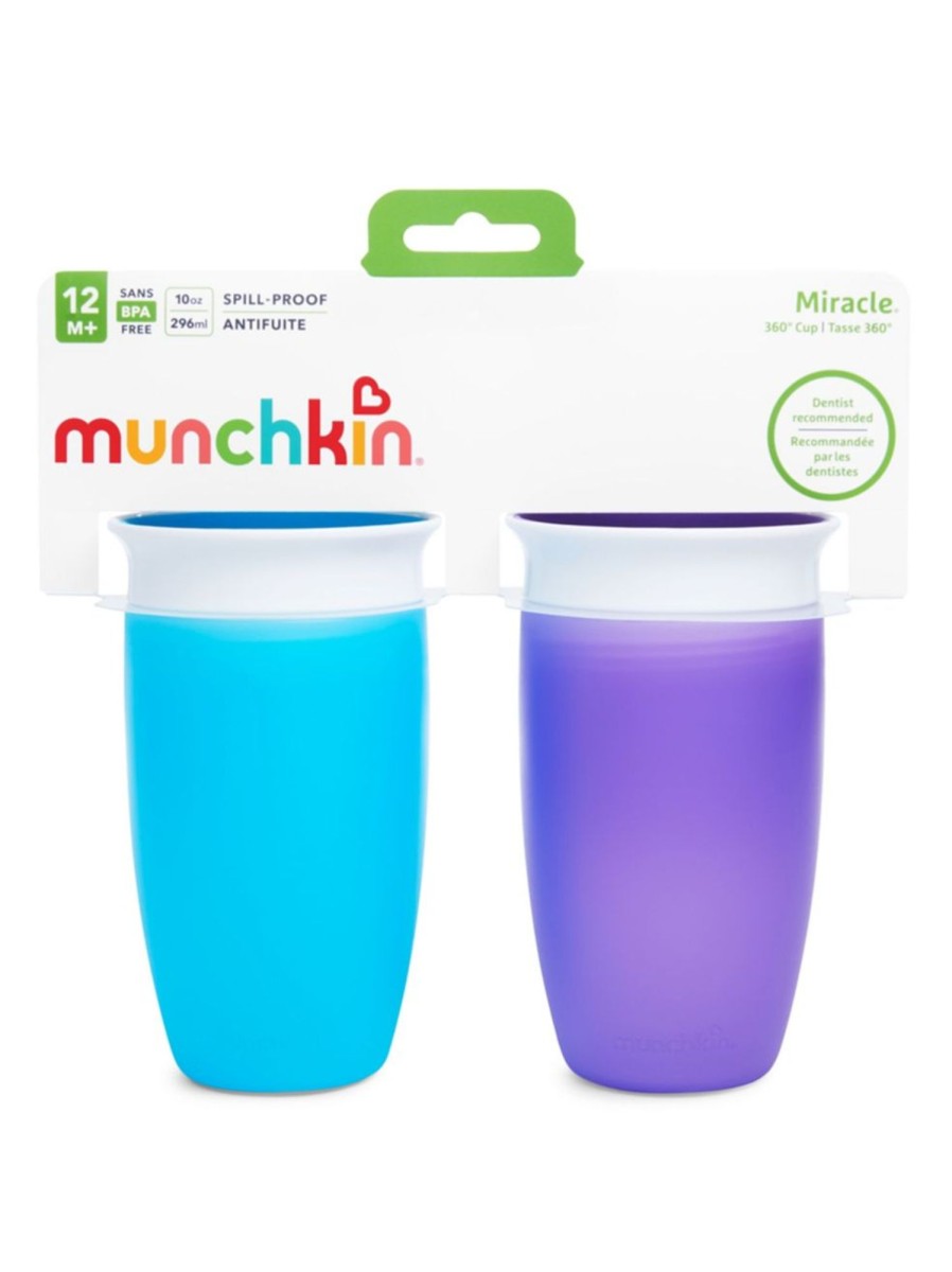 Kids & Baby Munchkin Nursing & Feeding | Miracle 360° 2-Pack Sippy Cup Set