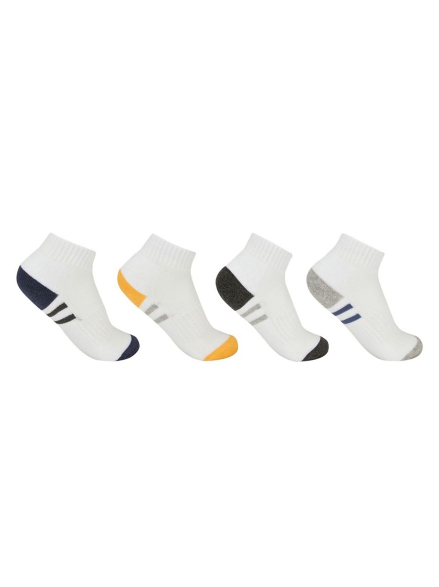 Kids & Baby Anko Underwear & Socks | Kid'S 4-Pair Sports Quarter Crew Socks Pack