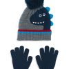 Kids & Baby Anko Boys | Kid'S Dinosaur Toque & Gloves Set