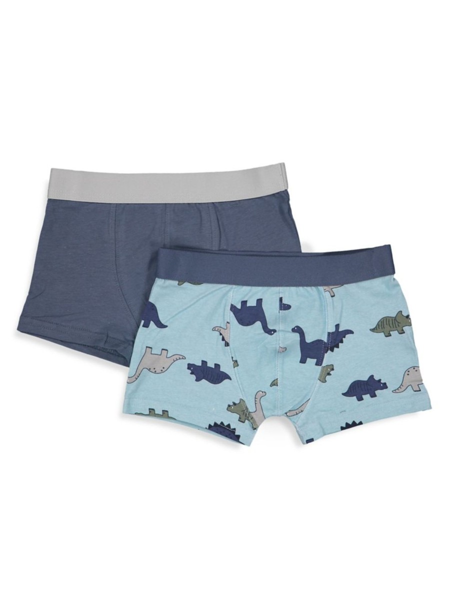 Kids & Baby Anko Underwear & Socks | Little Boy'S 2-Pack Novelty Face Trunks