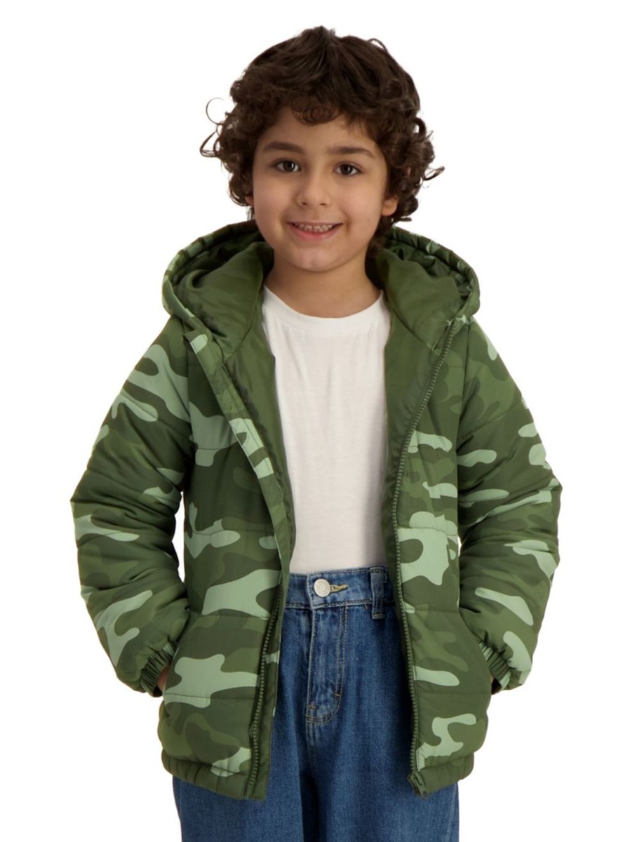 Kids & Baby Anko Toddler Girls | Little Kid'S Dinosaur-Print Puffer Jacket