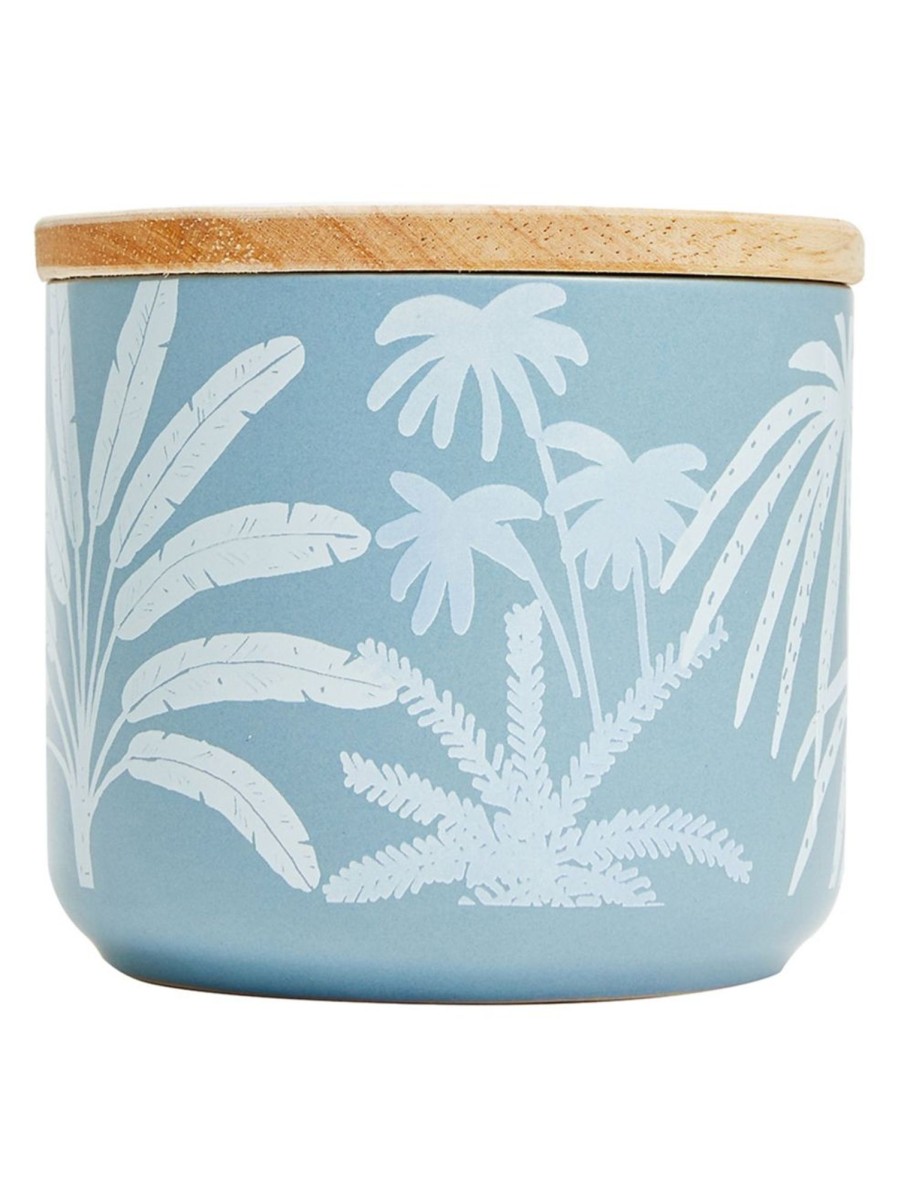 Home Living Anko Utensils & Organization | Small Coastal Palm Canister