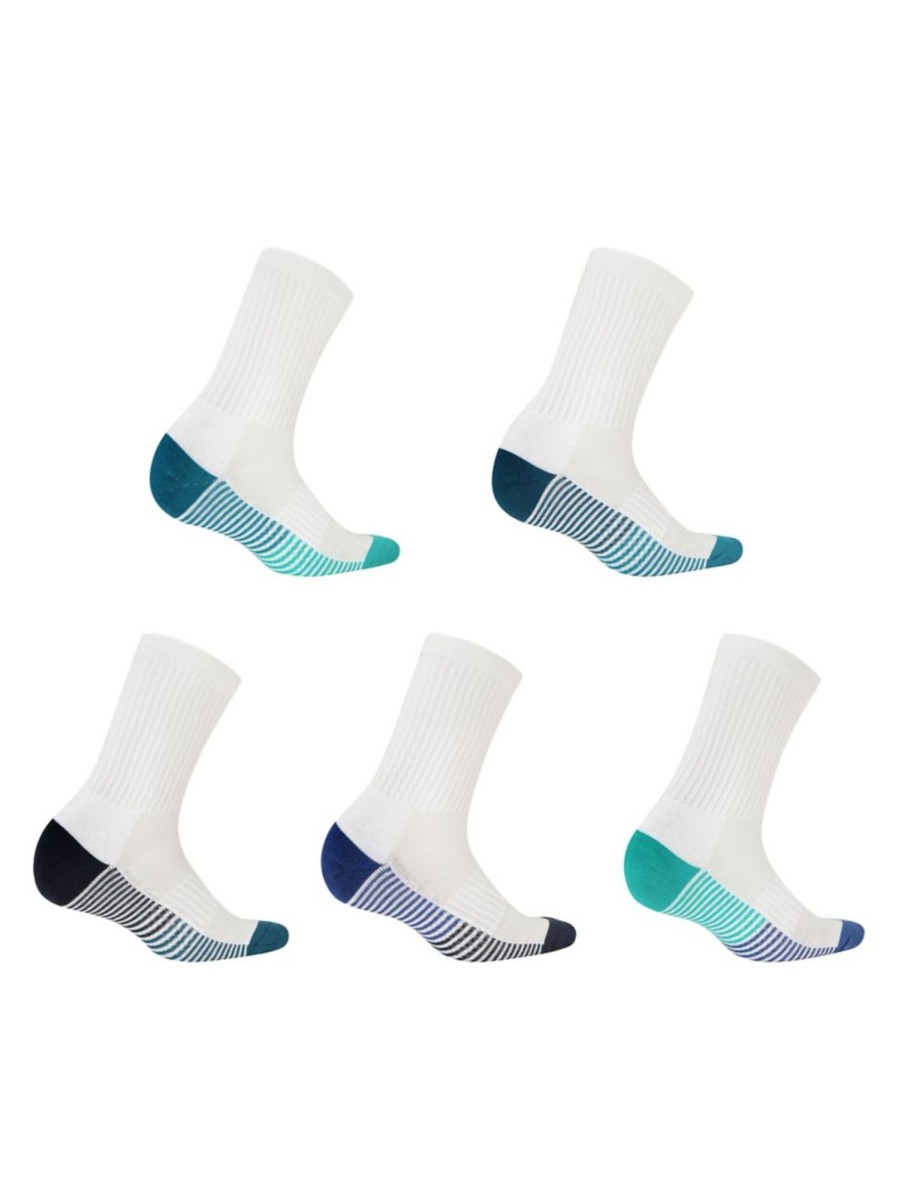 Men & Women Anko Underwear & Socks | Men'S 5-Pair Heavy-Duty Hydro Cool Arch Support Sports Crew Socks