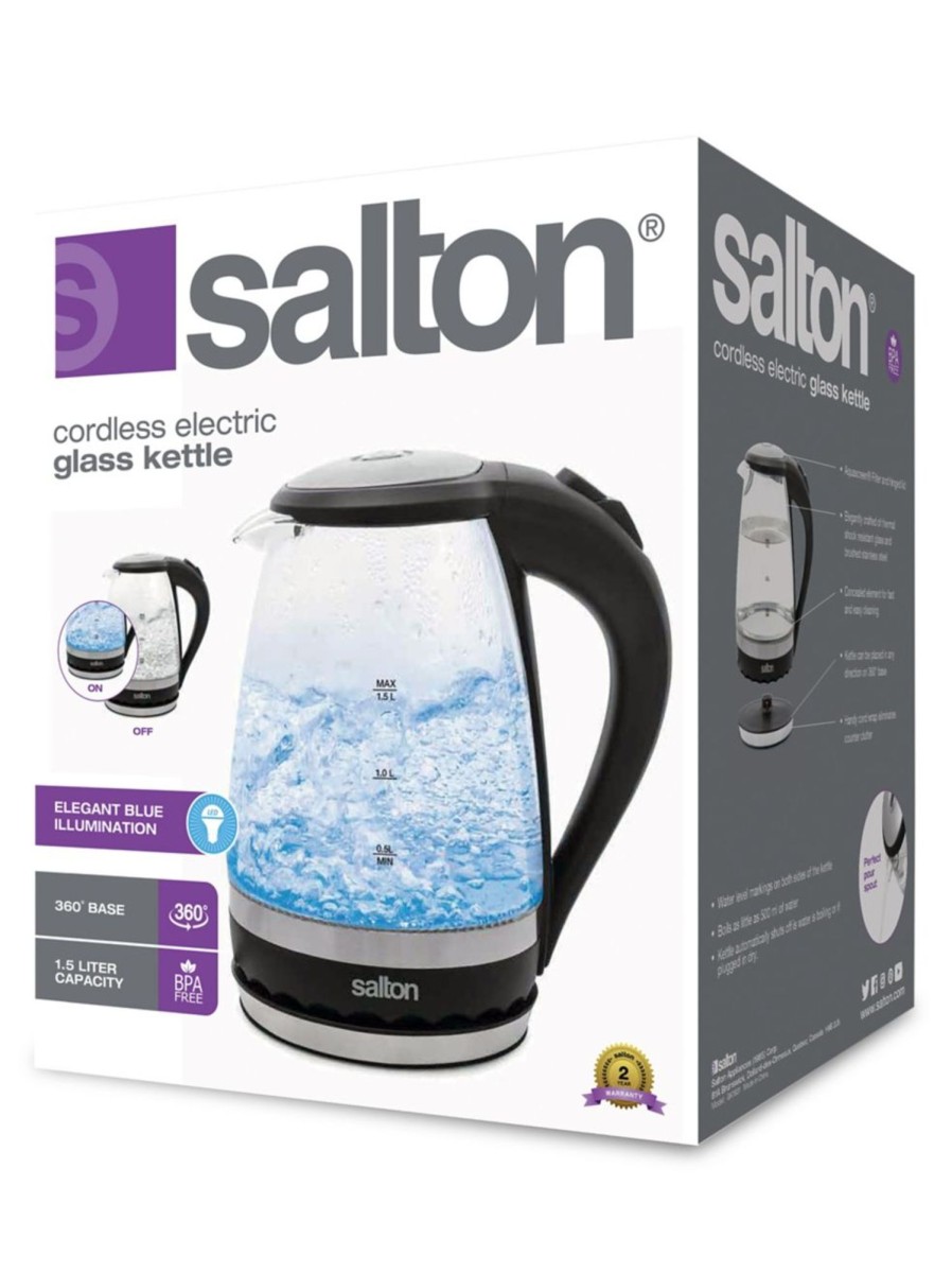 Home Living Salton | Cordless Electric Glass Kettle