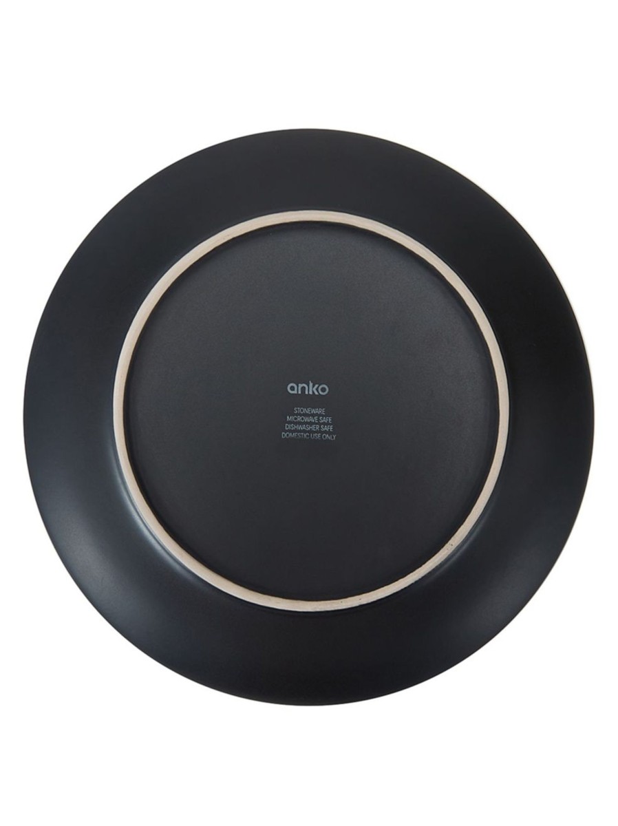 Home Living Anko Dinnerware | Matte Black Dinner Plate