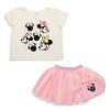 Kids & Baby Minnie Mouse | Baby'S Disney Faces Of Minnie 2-Piece Top & Skirt Set