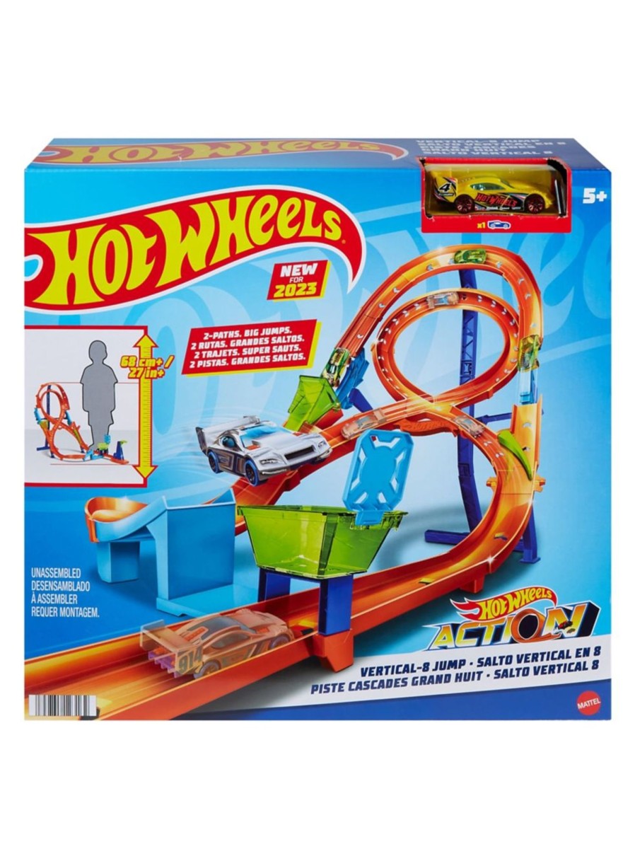 Toys Hot Wheels Trains & Vehicles | Vertical 8 Jump Action Figure