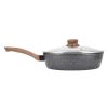 Home Living Anko Cookware | Wood-Look Saute Pan With Cover