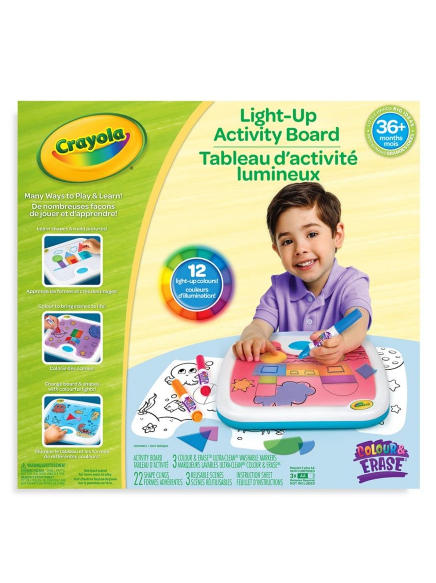 Toys Crayola Arts & Crafts | My First Crayola Light Up Activity Board