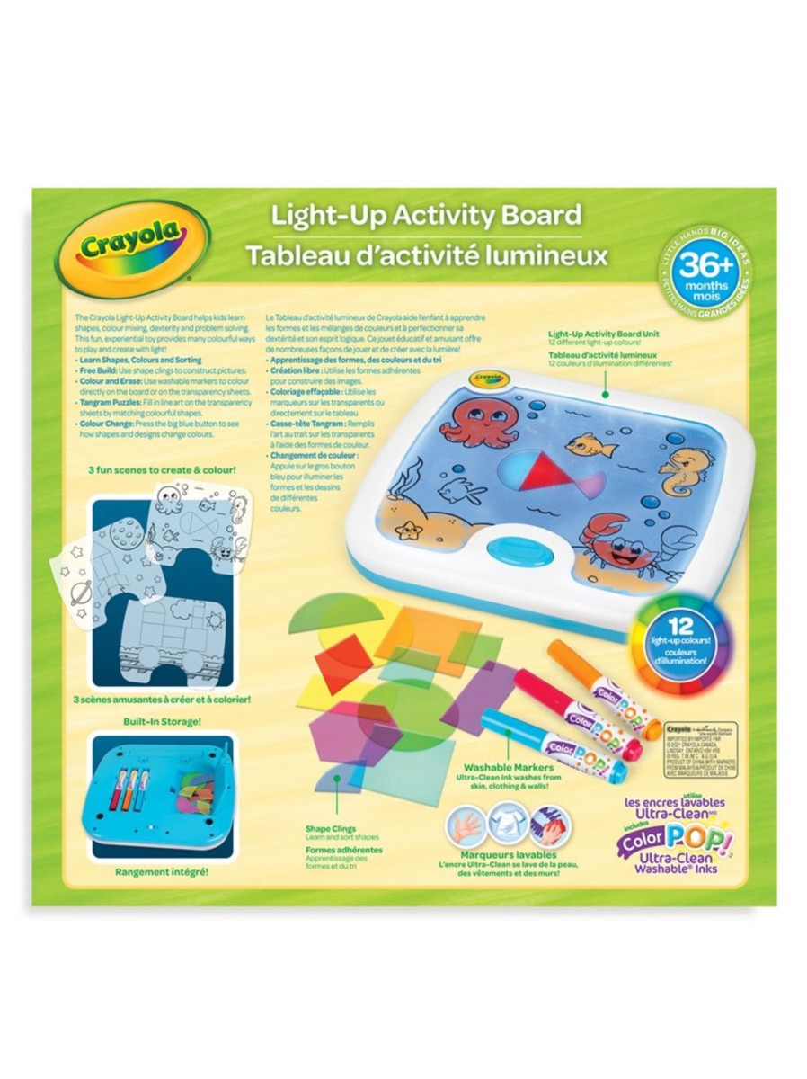 Toys Crayola Arts & Crafts | My First Crayola Light Up Activity Board