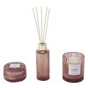 Wellness Anko Diffusers & Essential Oils | Floral Quartz Fragrant Candles And Reed Diffuser 3-Piece Set, 240G