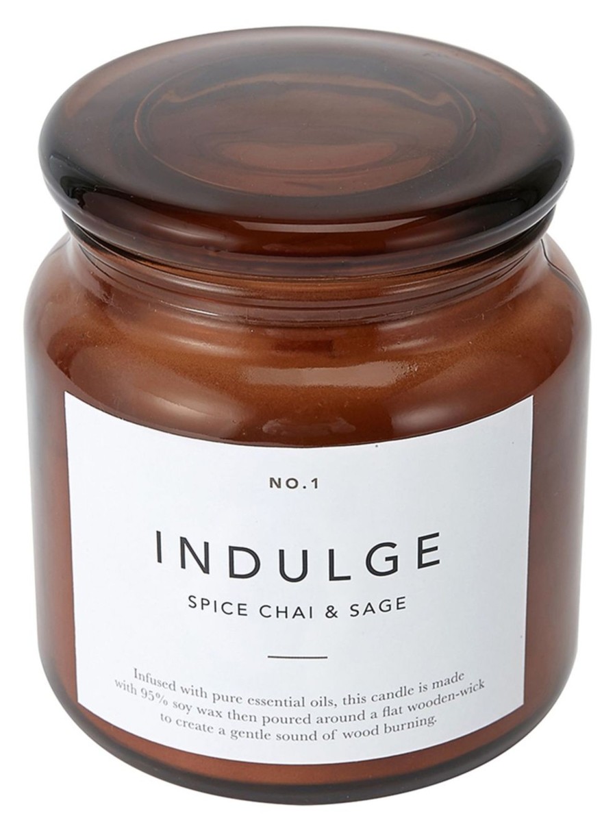 Wellness Anko Candles | Indulge Spice Chai And Sage Soy Wax-Blend Scented Large Candle, 410G