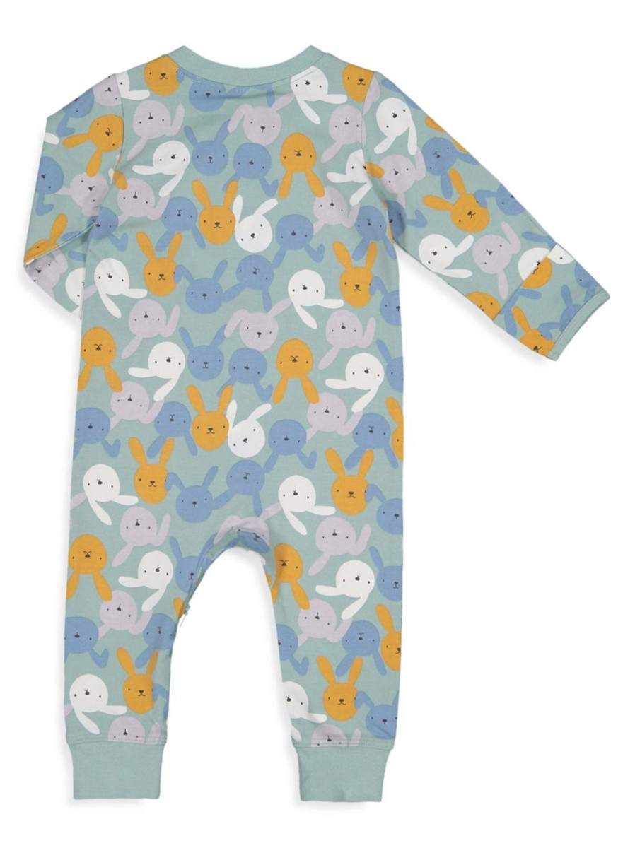 Kids & Baby Anko | Baby Boy'S Organic Stretch Print Cuffed Coverall