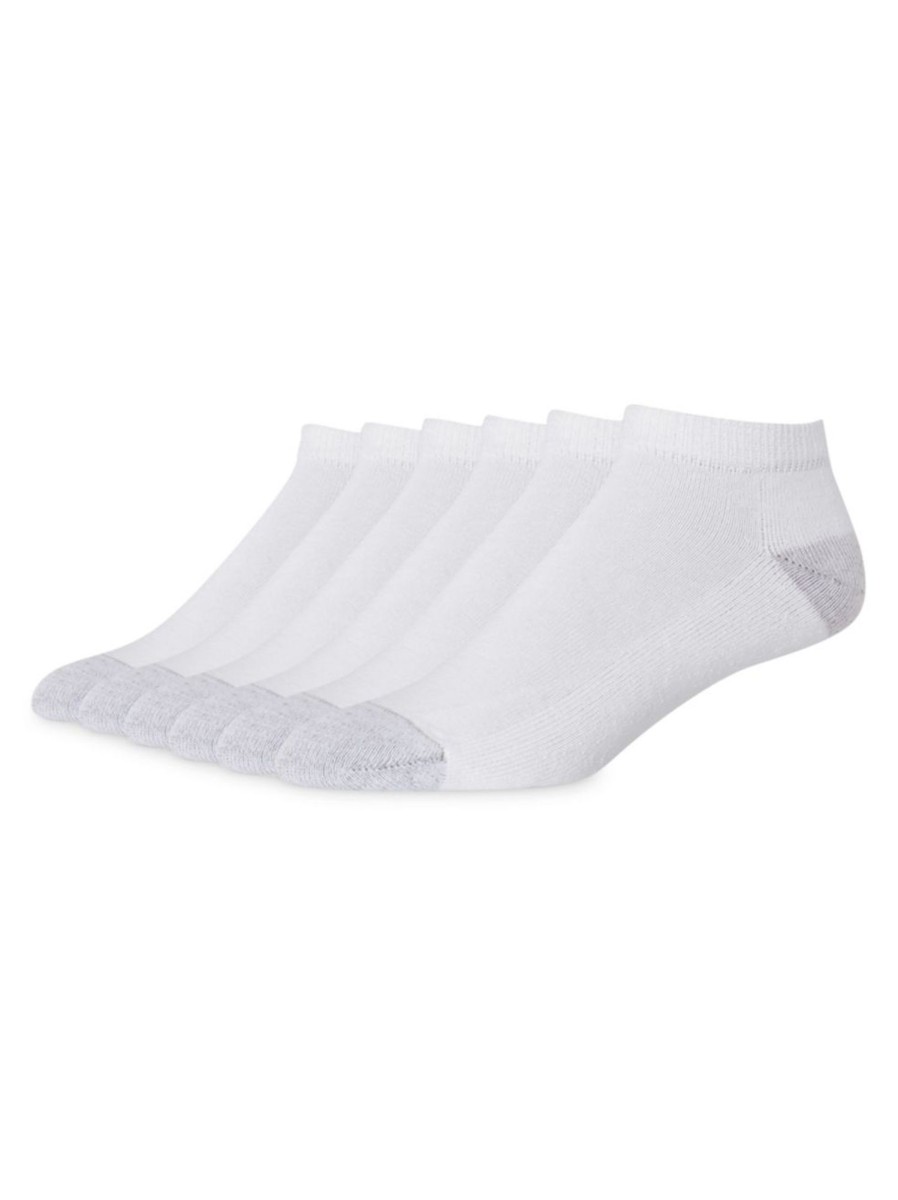 Men & Women Hanes Underwear & Socks | Men'S Red Label 6-Pair Freshiq Low-Cut Socks Set