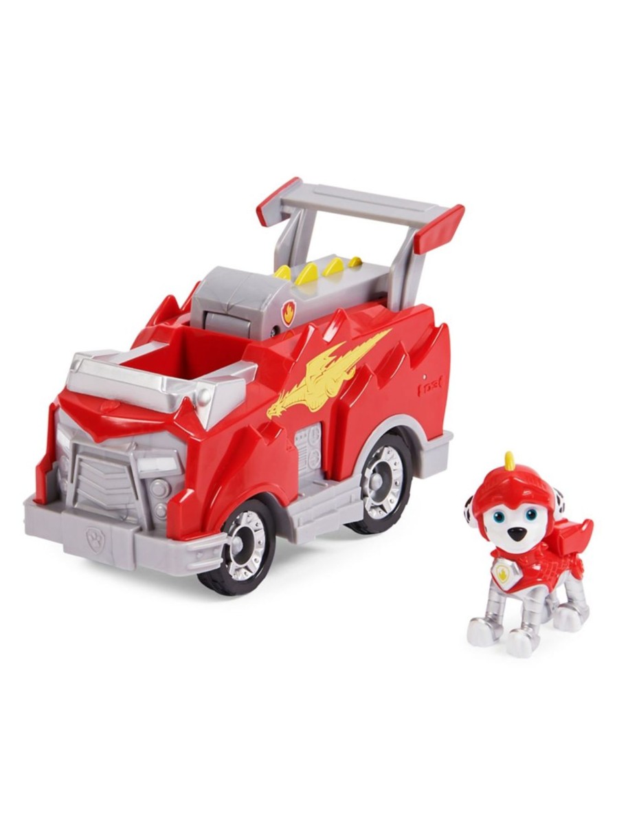 Toys Paw Patrol Trains & Vehicles | Rescue Knights Marshall Transforming Toy Car And Collectible Action Figure