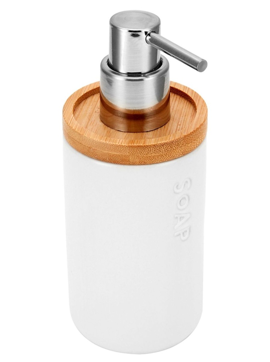 Home Living Anko Bathroom Storage & Accessories | Bamboo-Accent Soap Dispenser