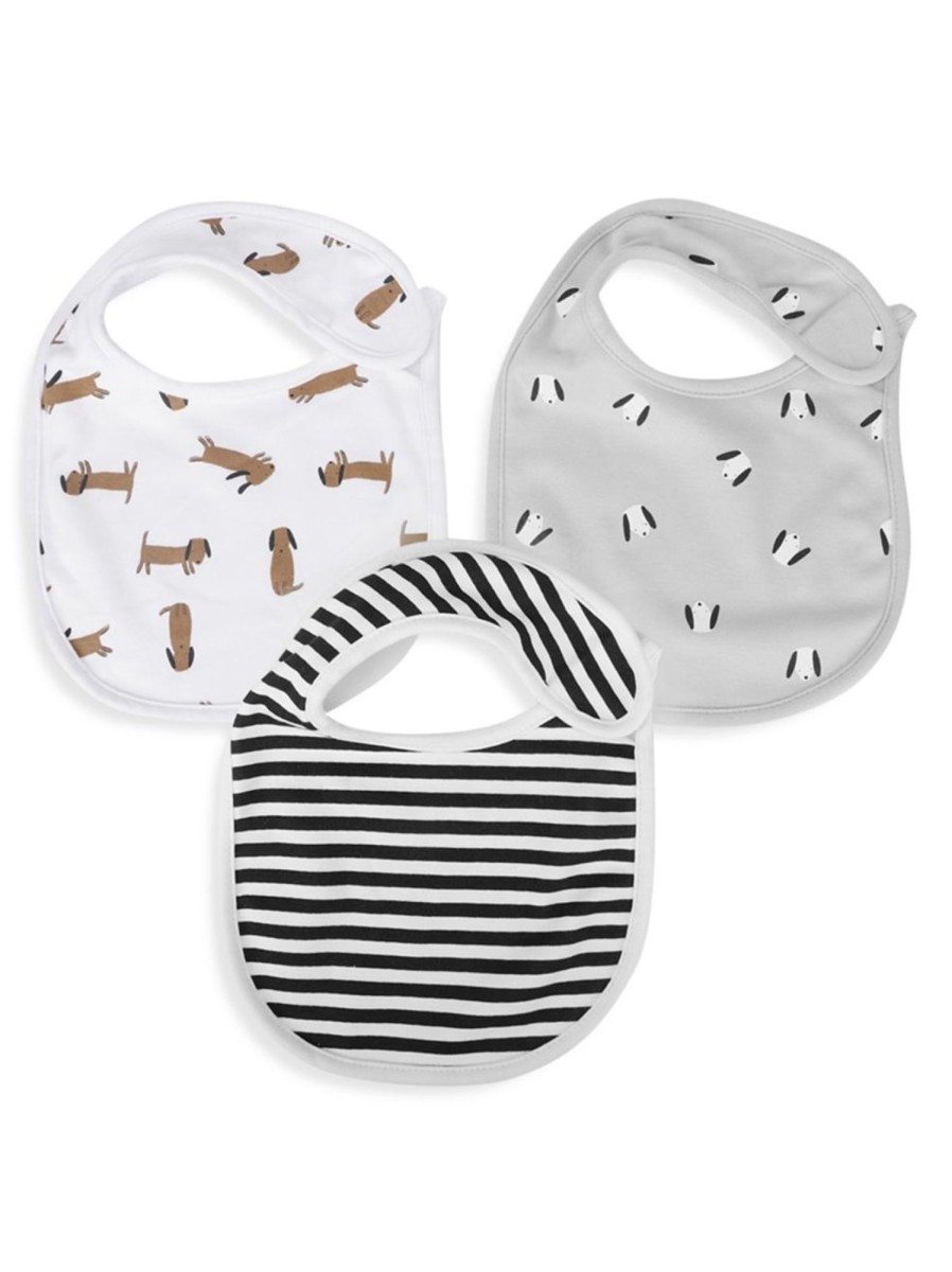 Kids & Baby Anko Nursing & Feeding | 3-Pack Dog-Themed Baby Bibs