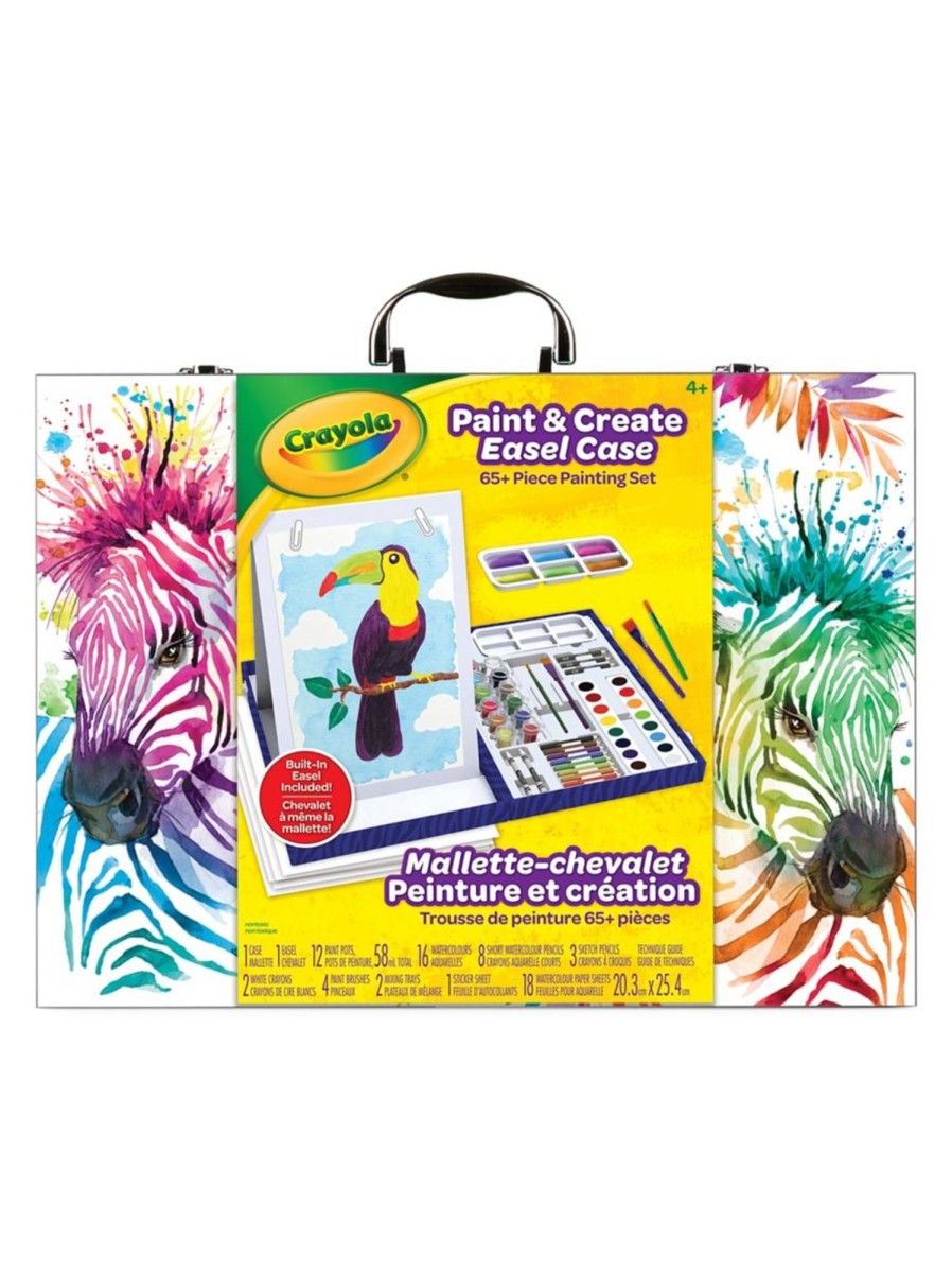 Toys Crayola Arts & Crafts | Stationery Kits Paint And Create Easel Art Case