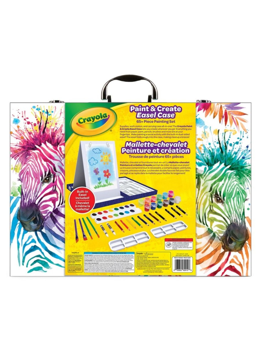 Toys Crayola Arts & Crafts | Stationery Kits Paint And Create Easel Art Case