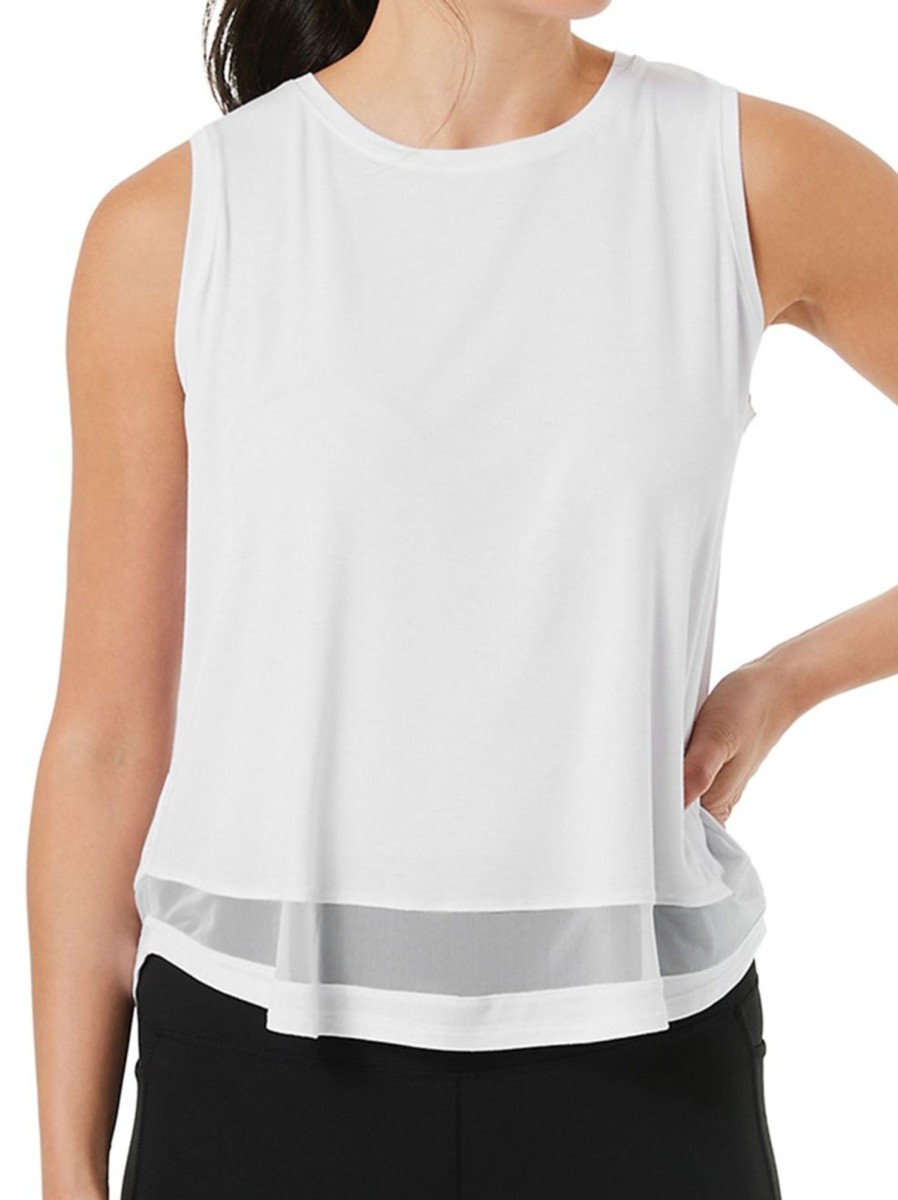 Men & Women Anko Tops | Mesh Trim Tank Top