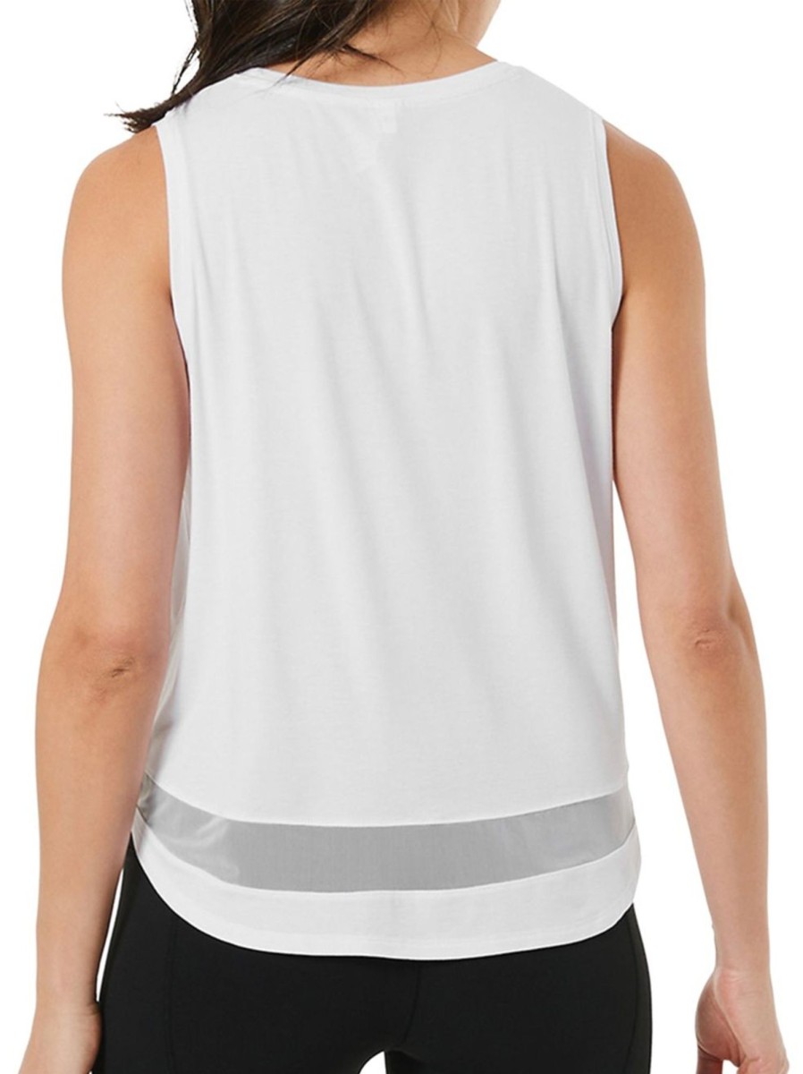 Men & Women Anko Tops | Mesh Trim Tank Top