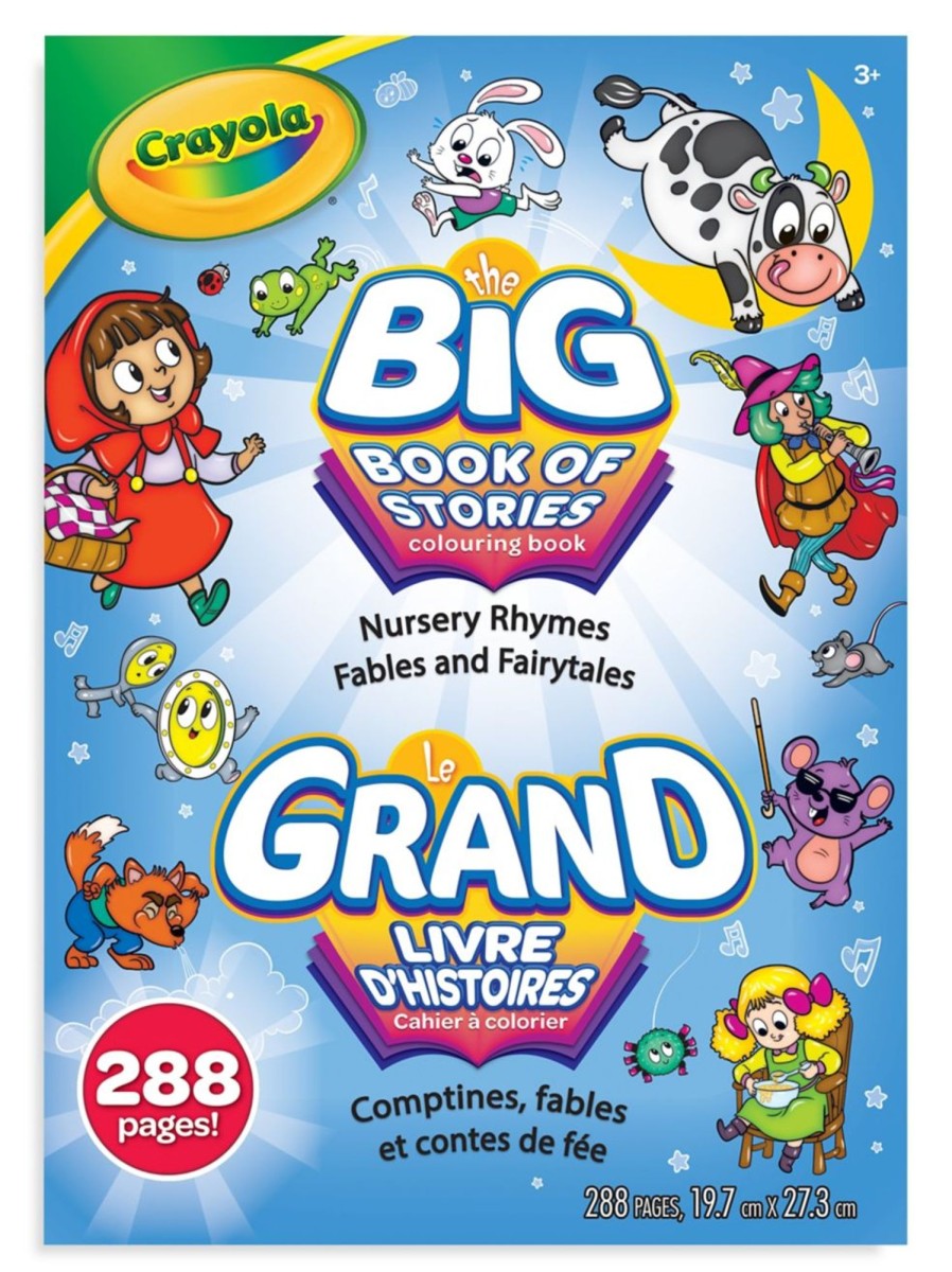 Toys Crayola Arts & Crafts | Big Book Of Stories 288-Page Colouring Book