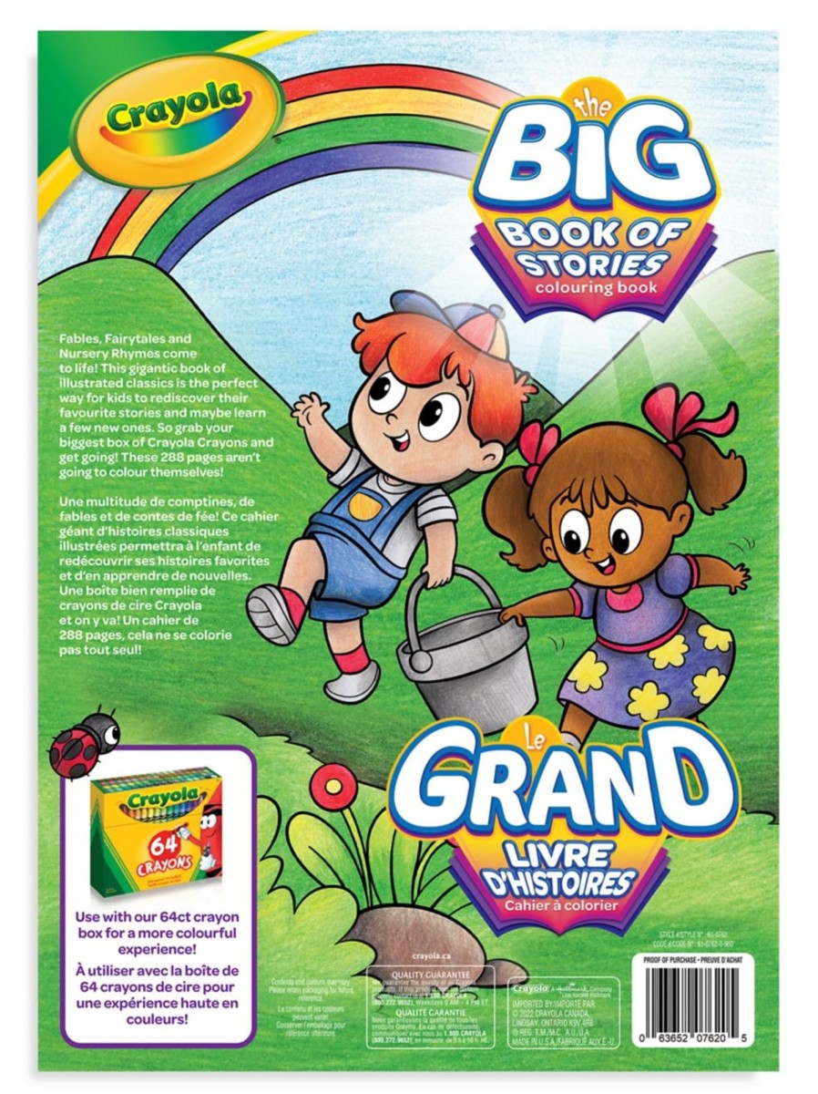 Toys Crayola Arts & Crafts | Big Book Of Stories 288-Page Colouring Book