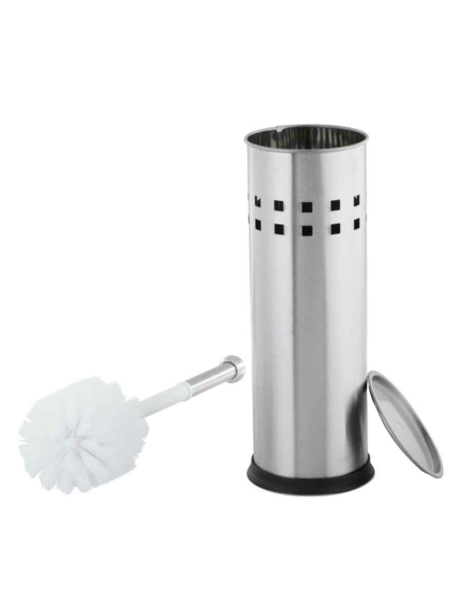 Home Living Anko Bathroom Storage & Accessories | 2-Piece Stainless Steel Toilet Brush Set