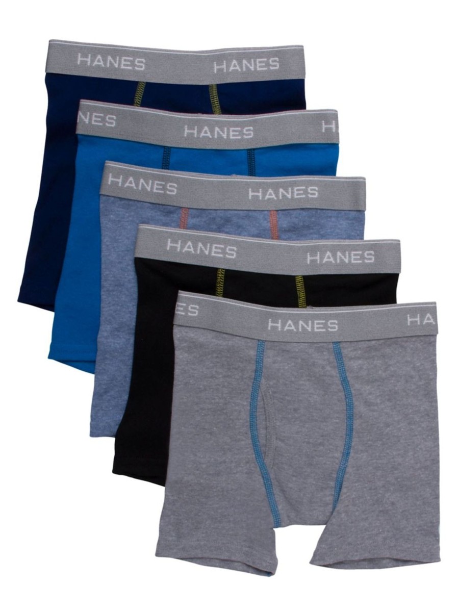 Kids & Baby Hanes Boys | Kid'S Red Label 5-Pack Comfortsoft Boxer Briefs