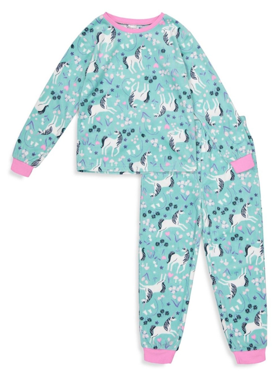 Kids & Baby Anko Toddler Girls | Little Girl'S 2-Piece Super Soft Pyjama Set