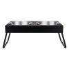 Pets Anko | Twin Pet Bowl Elevated Folding Ensemble - Extra Large