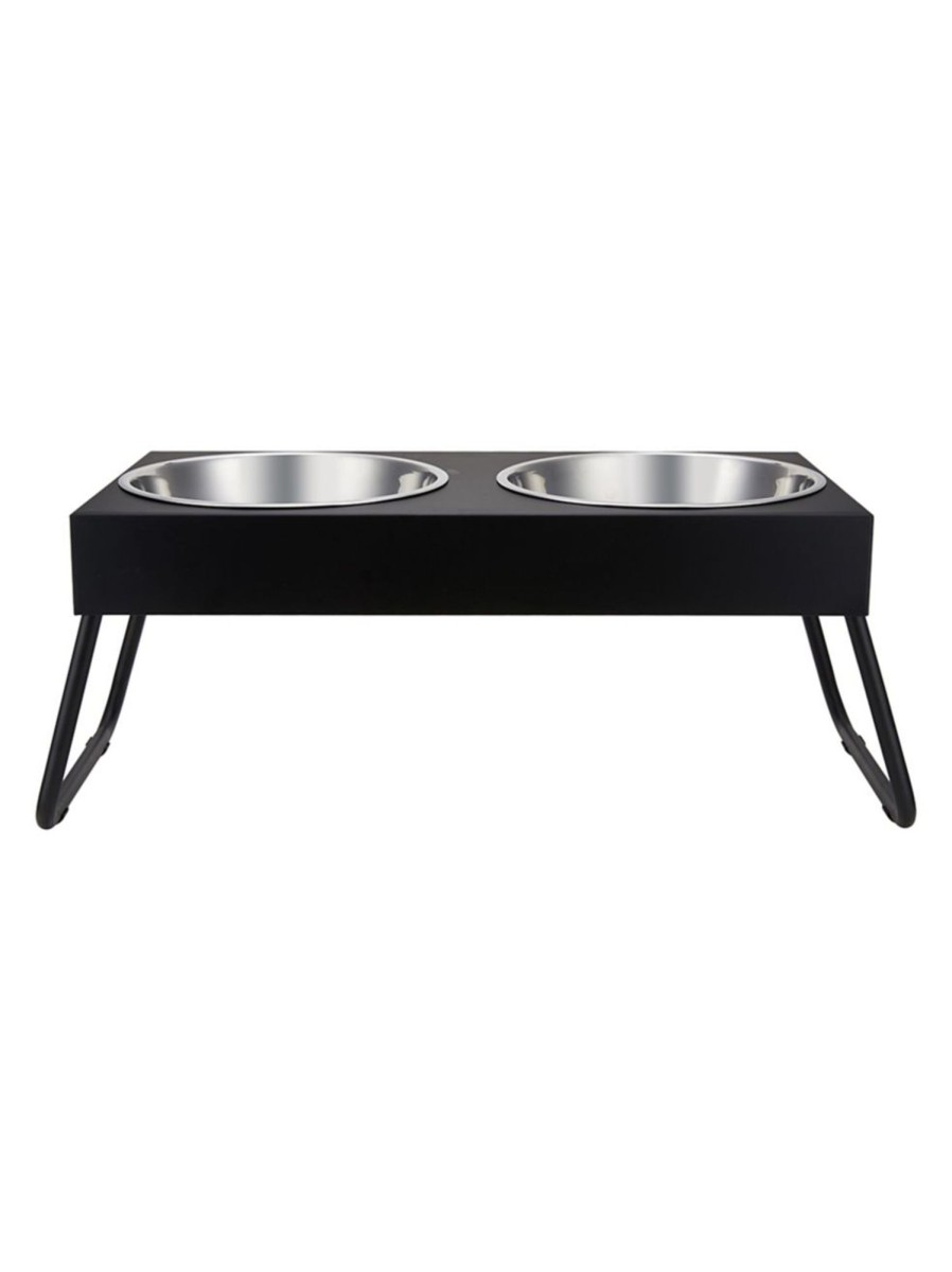 Pets Anko | Twin Pet Bowl Elevated Folding Ensemble - Extra Large