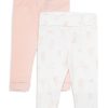 Kids & Baby Anko | Baby Girl'S 2-Pack Organic Cotton Roll-Waist Leggings