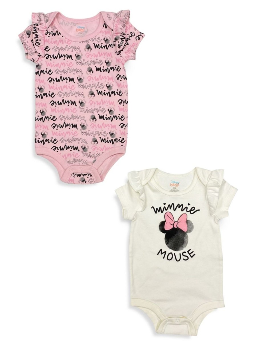 Kids & Baby Minnie Mouse | Baby'S Disney The Minnie Ink 2-Piece Bodysuit Set