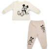 Kids & Baby MicOnline Mouse | Baby'S 2-Piece Smiley Mickey Long-Sleeve T-Shirt & Joggers Set