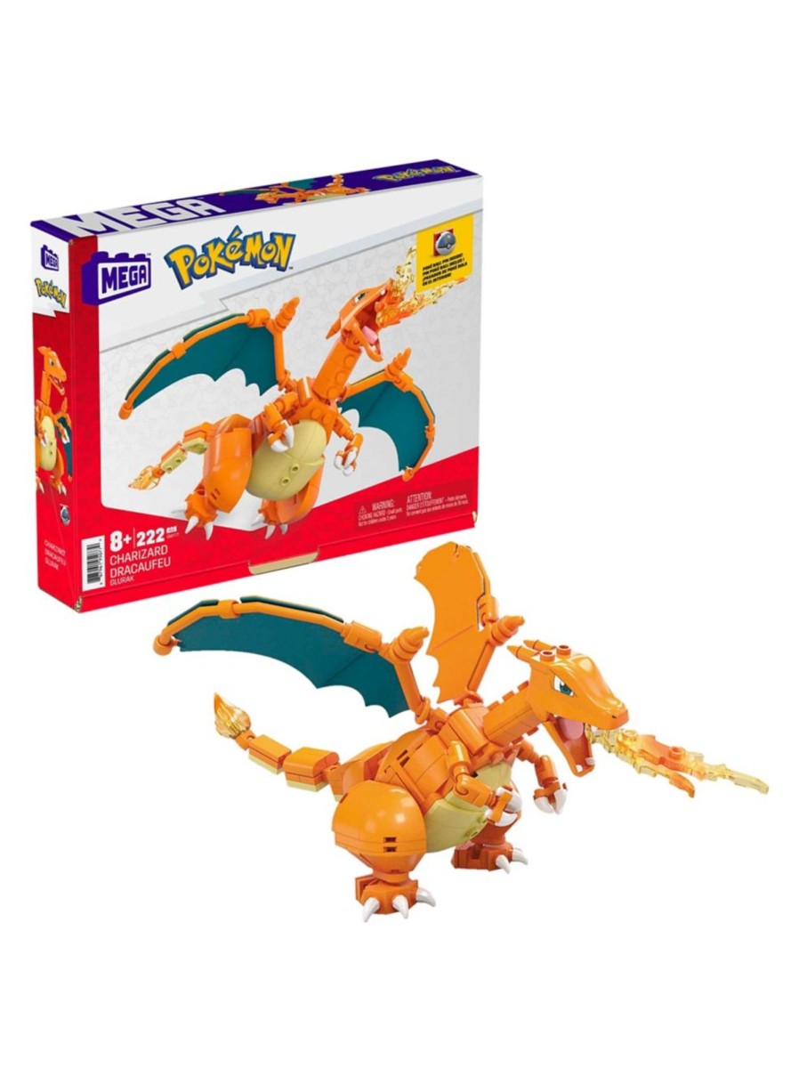 Toys Mega Construx Action Figures | Mega Pokemon Charizard