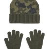 Kids & Baby Anko Boys | Kid'S Camo Toque & Gloves Set