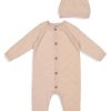 Kids & Baby Anko | Baby Girl'S 2-Piece Pointelle Knit Romper And Cap Set