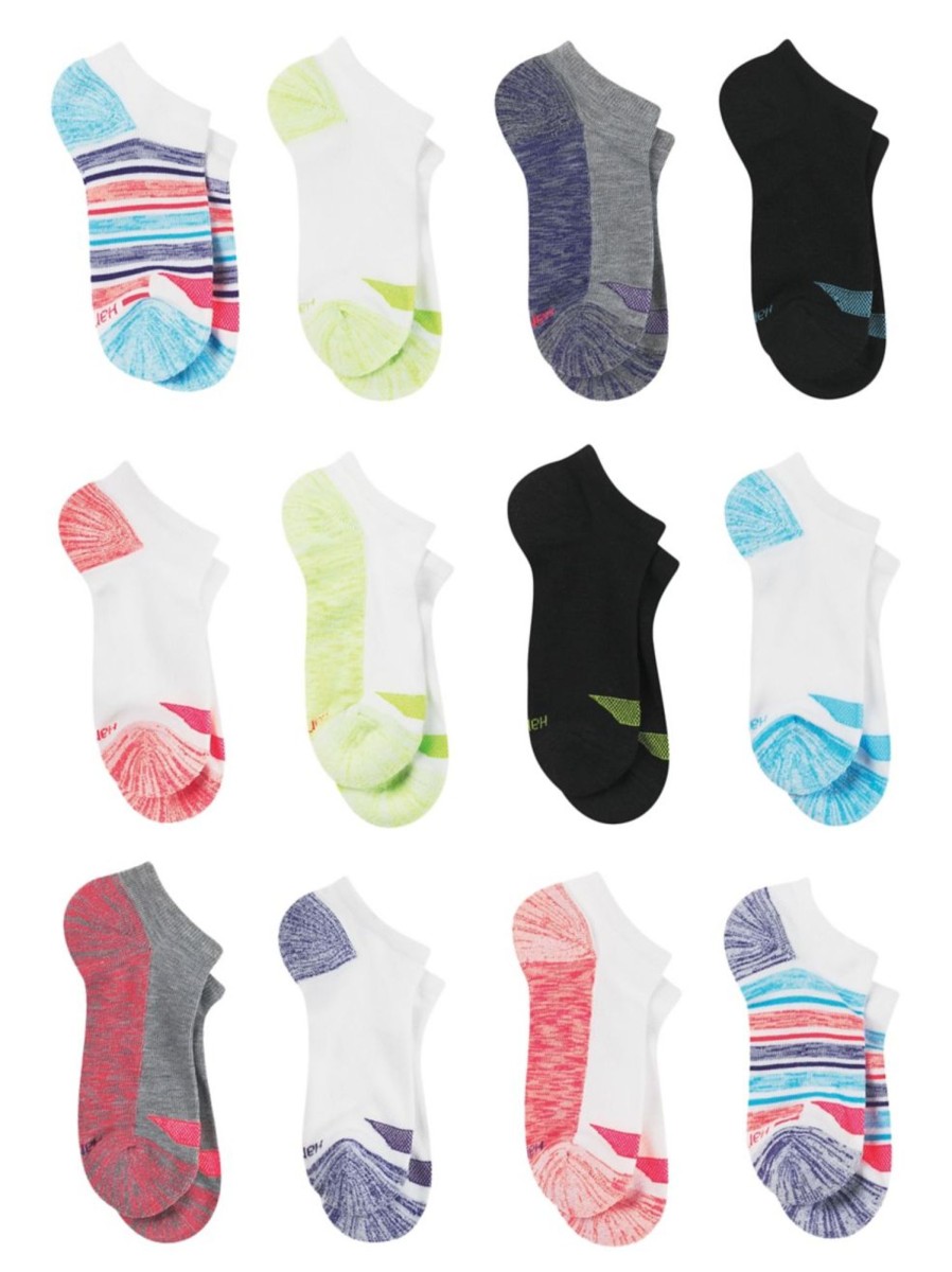 Kids & Baby Hanes Underwear & Socks | Girl'S 12-Pair Ankle-Length Socks