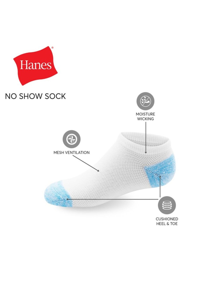 Kids & Baby Hanes Underwear & Socks | Girl'S 12-Pair Ankle-Length Socks