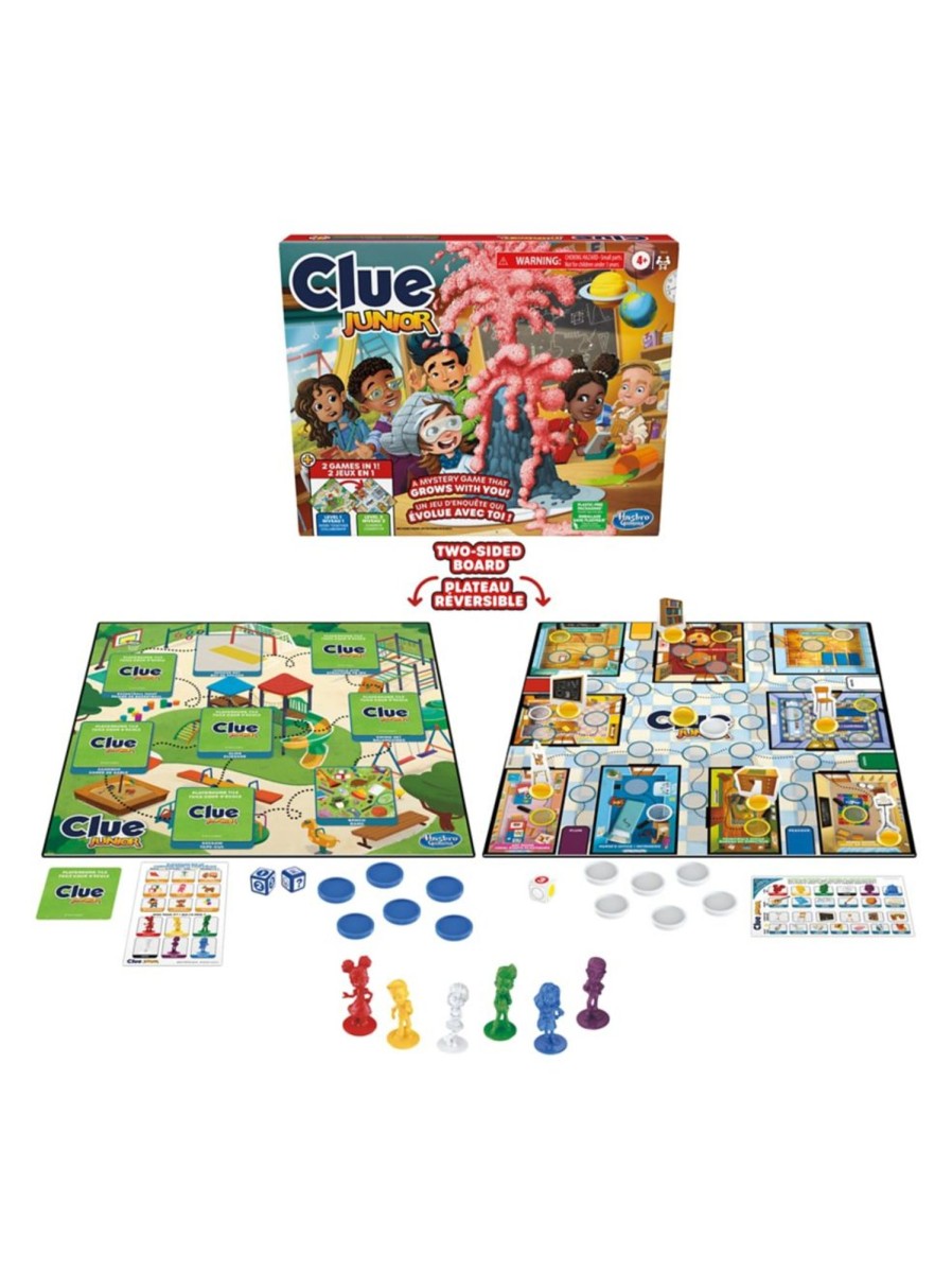 Toys Hasbro Games & Puzzles | Clue Junior 2-Sided Mystery Board Game