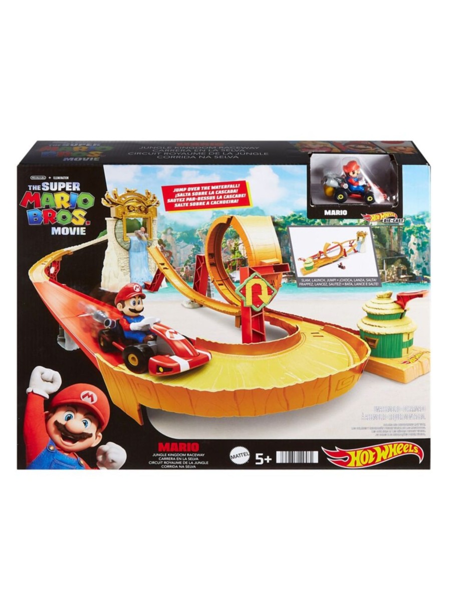 Toys Hot Wheels Trains & Vehicles | Super Mario Bros Kong Island Playset