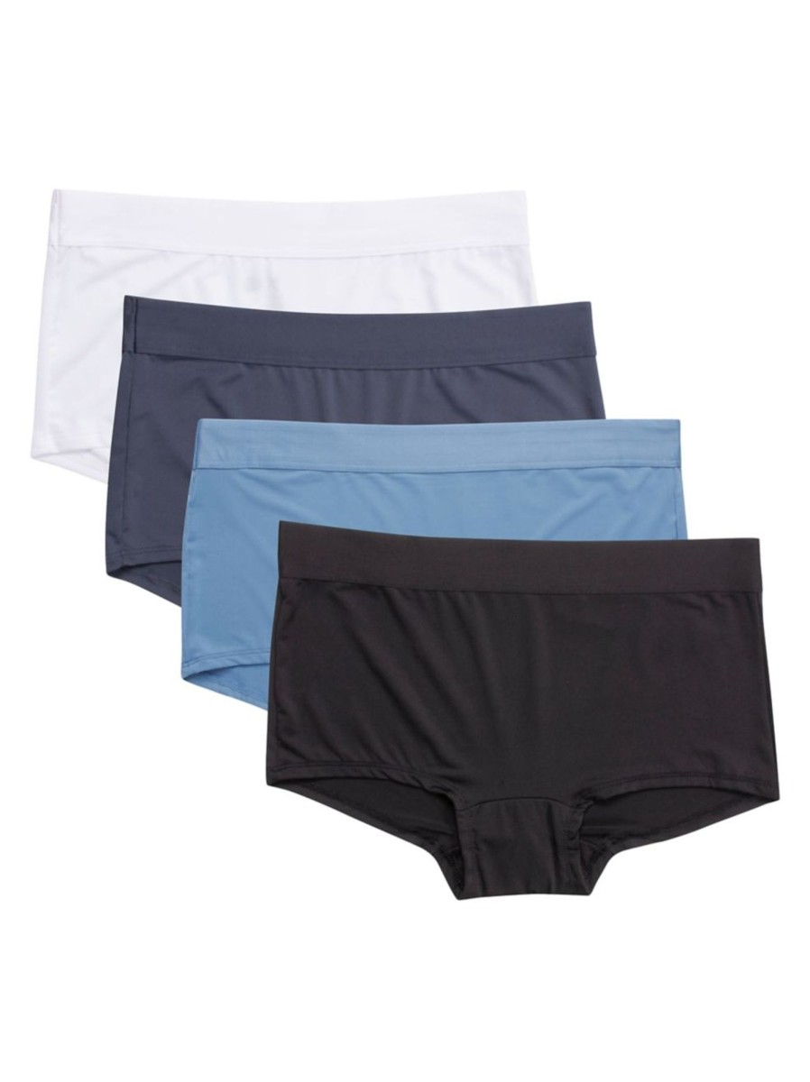 Men & Women Hanes Intimates | X-Temp 4-Pack Smooth Microfibre Boyshorts