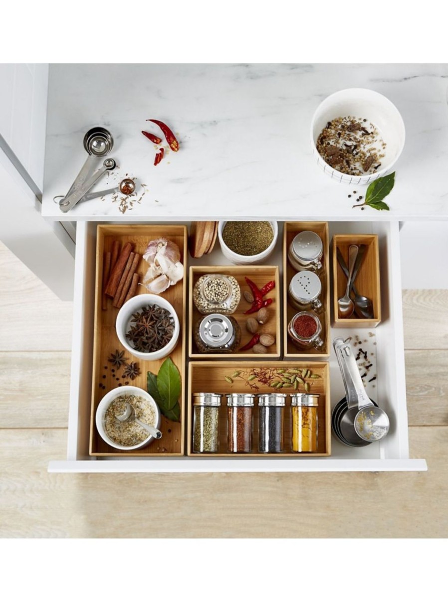 Home Living Anko Utensils & Organization | Small X Narrow Bamboo Drawer