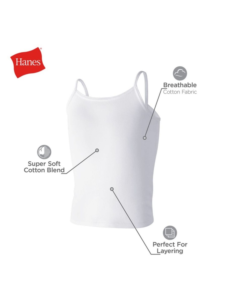 Kids & Baby Hanes Girls | Girl'S 5-Piece Camisoles Set