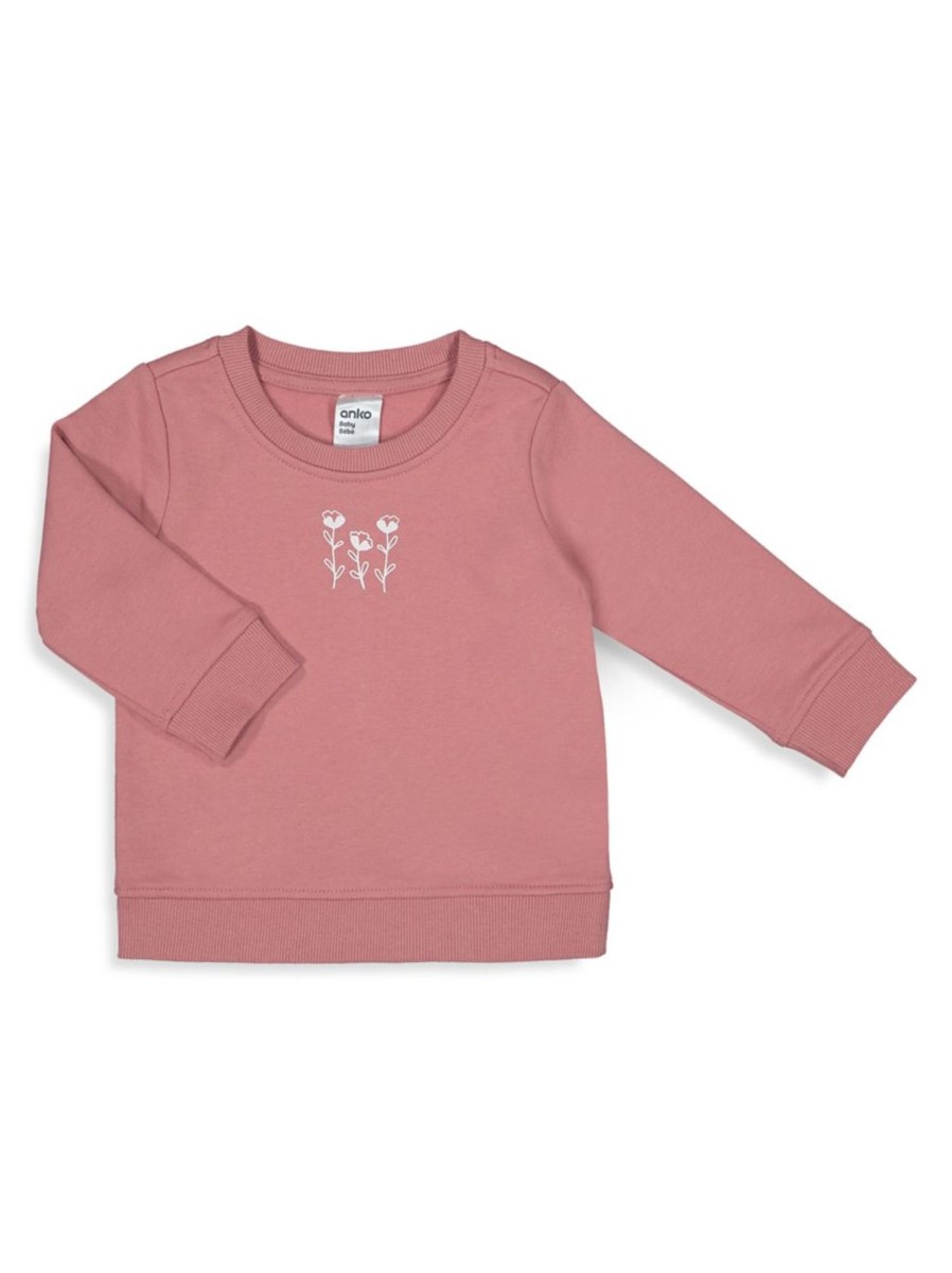 Kids & Baby Anko | Baby Girl'S Crewneck Sweatshirt